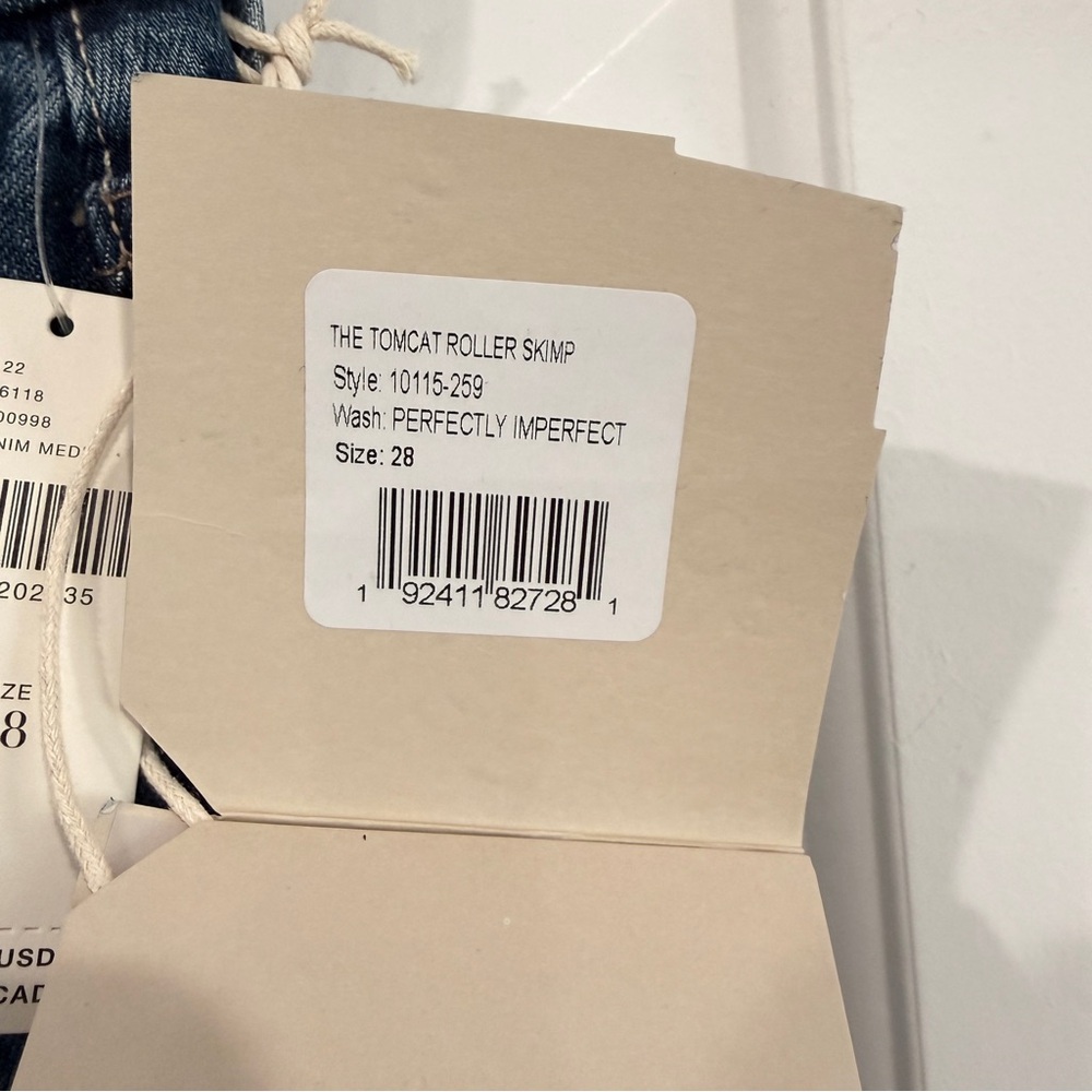 The Tomcat Roller Skimp High Rise Wide Leg Jeans in Perfectly Imperfect size 28 - Picture 6 of 6